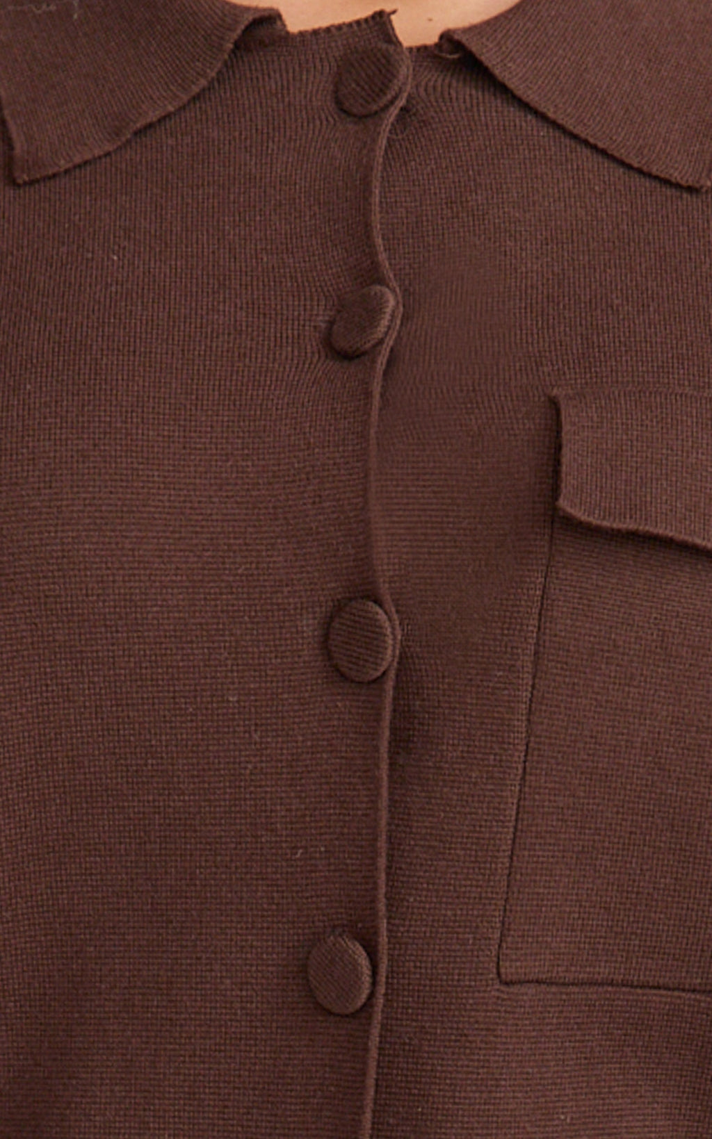 Isabel Top - Long Sleeve Oversized Knit Top in Chocolate