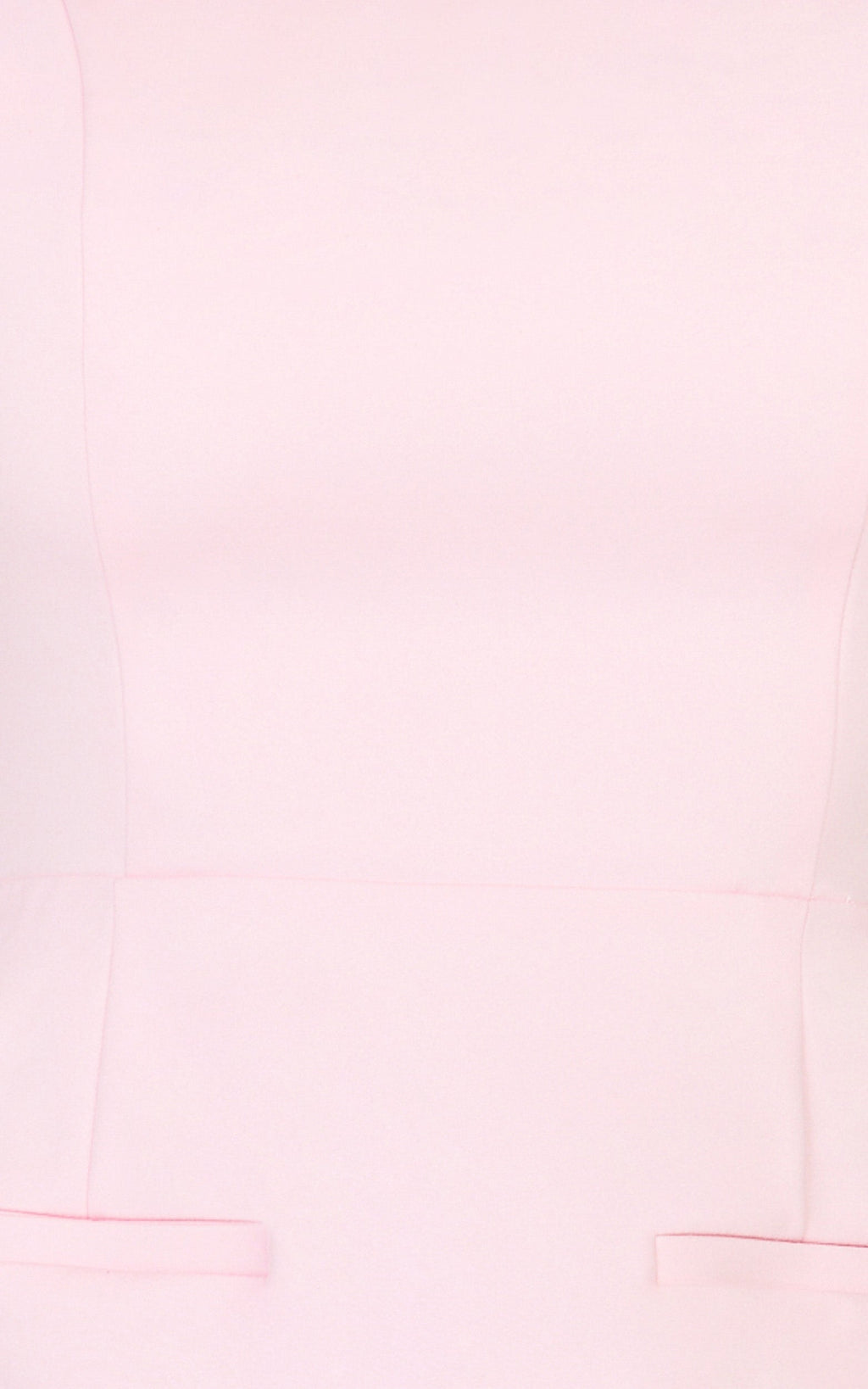 Eloise Playsuit - Straight Neck Fit And Flare Playsuit in Pink