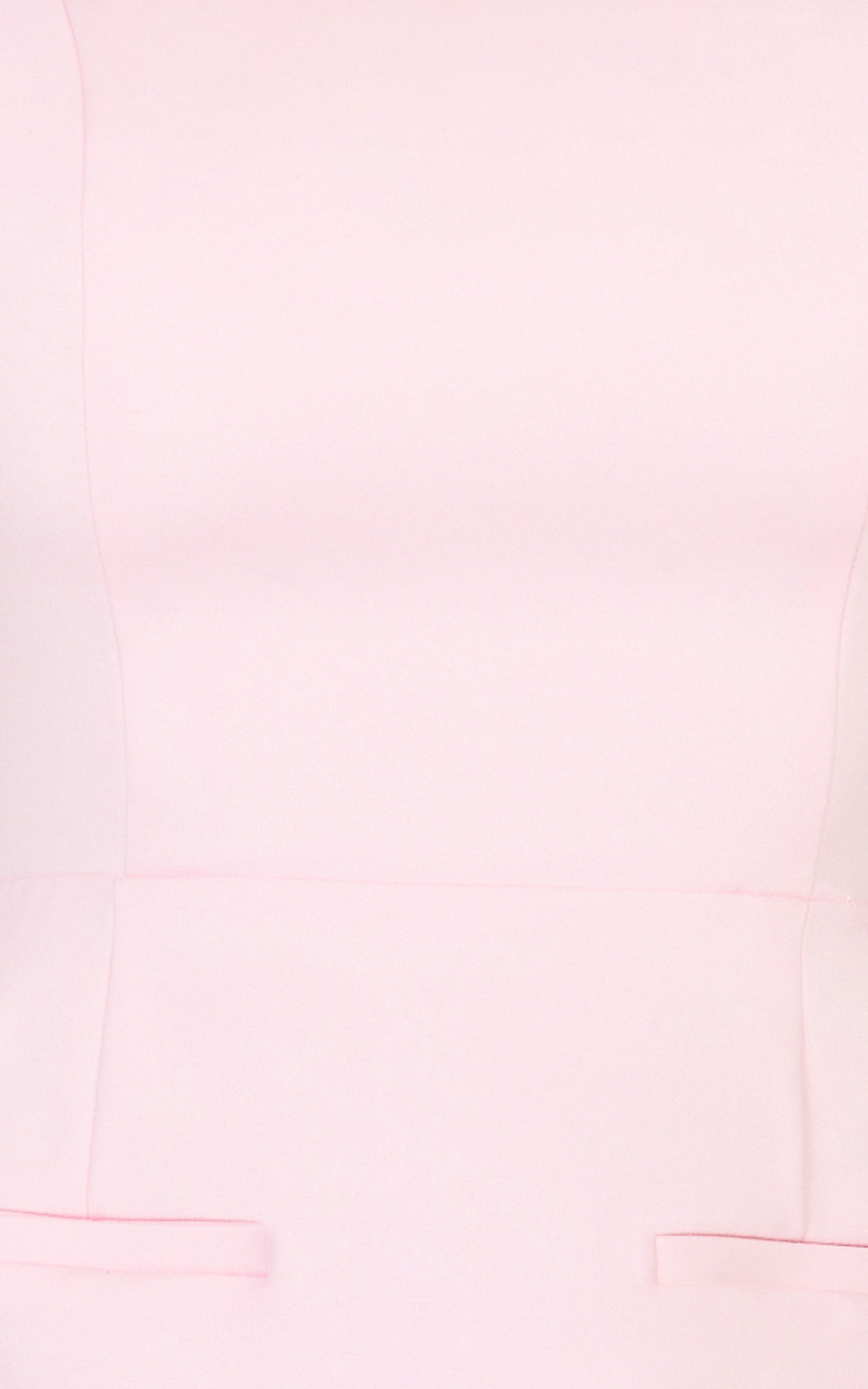 Eloise Playsuit - Straight Neck Fit And Flare Playsuit in Pink