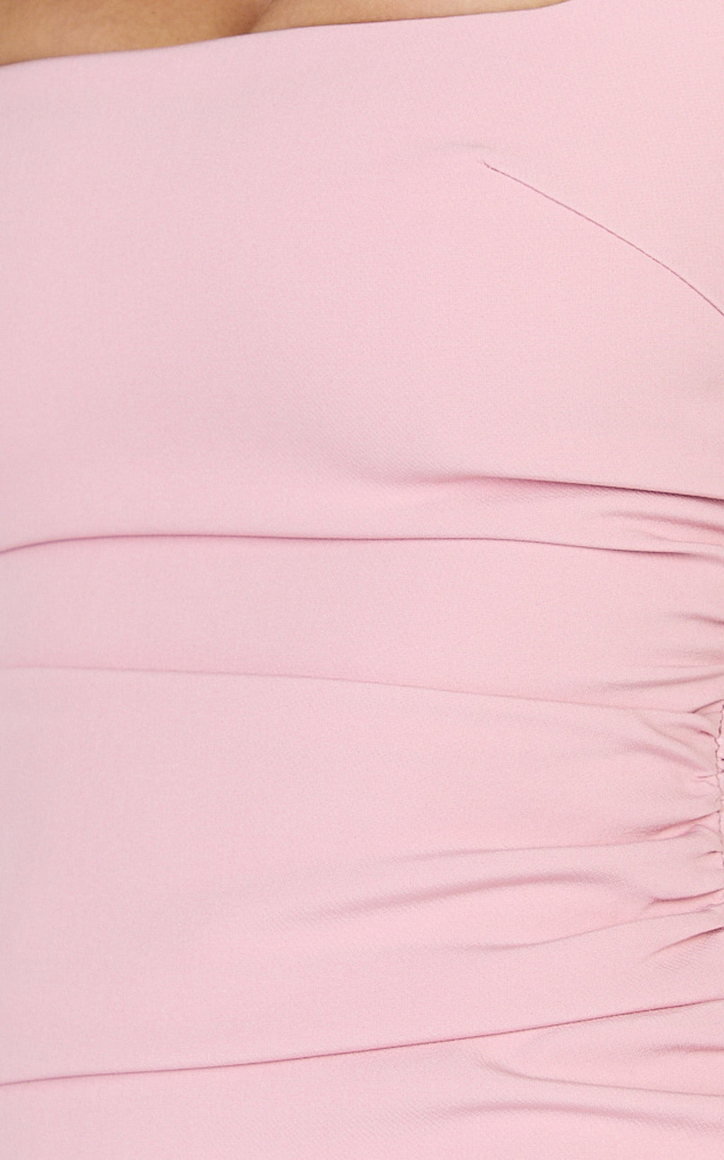 Eugenia Mini Dress - Square Neck Bodycon Dress in Pink