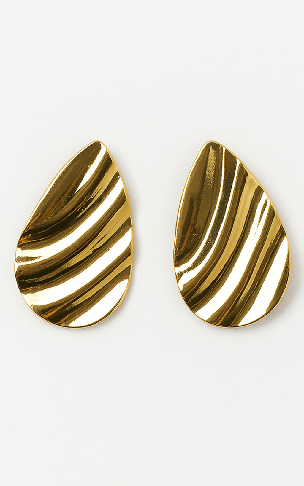 Harley Textured Earrings in Gold