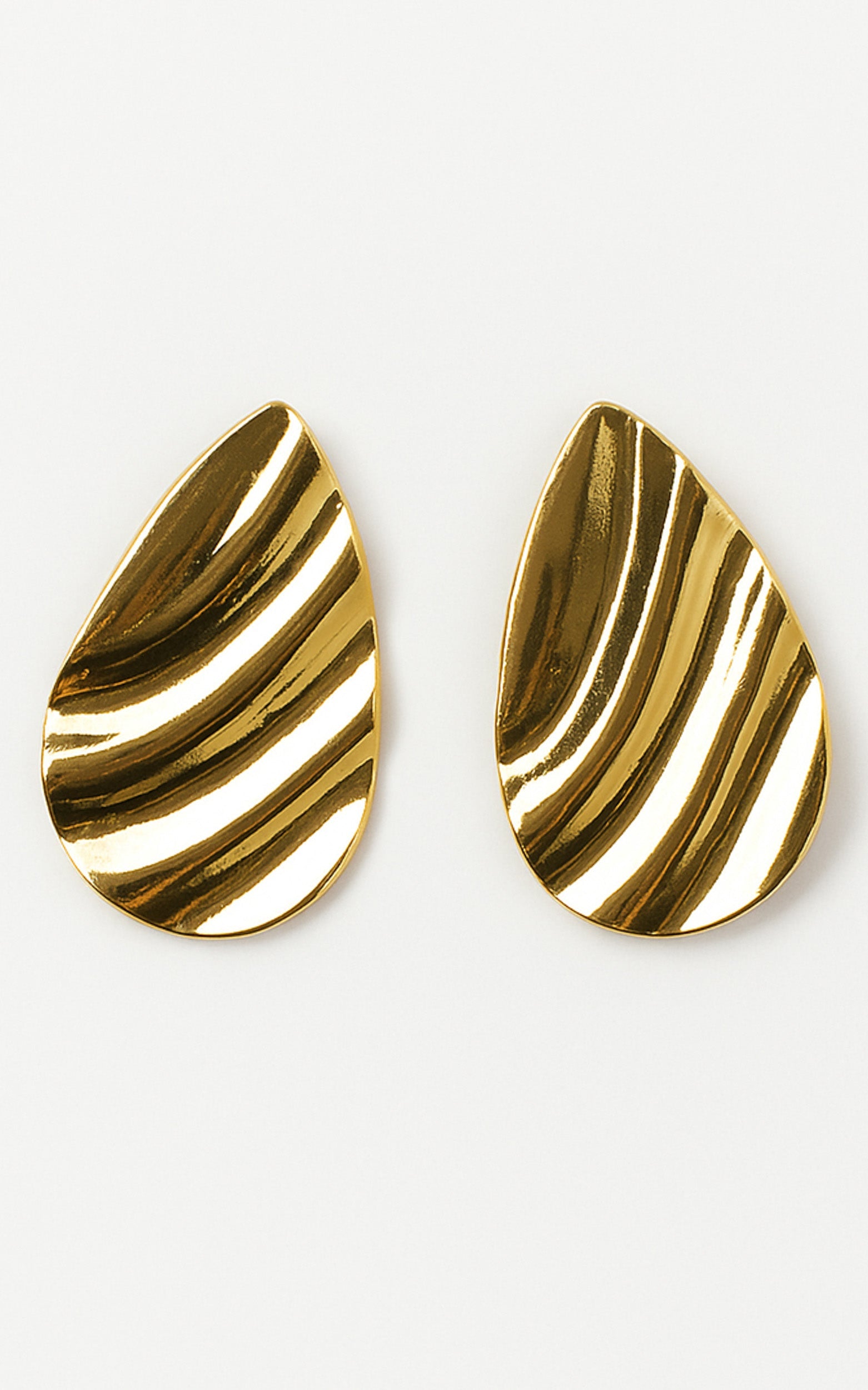 Harley Textured Earrings in Gold