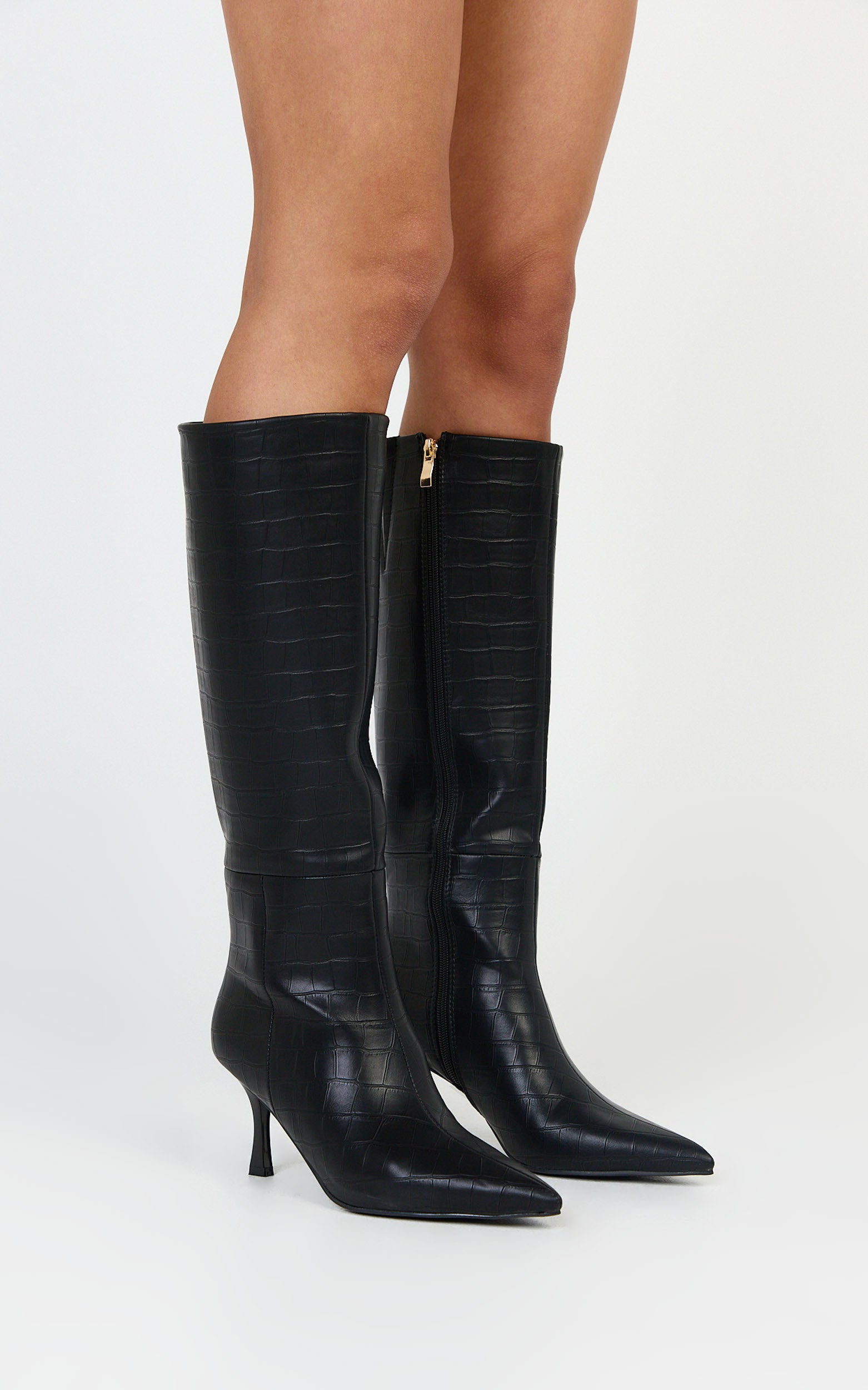 Billini - Norie Boots in Black Croc