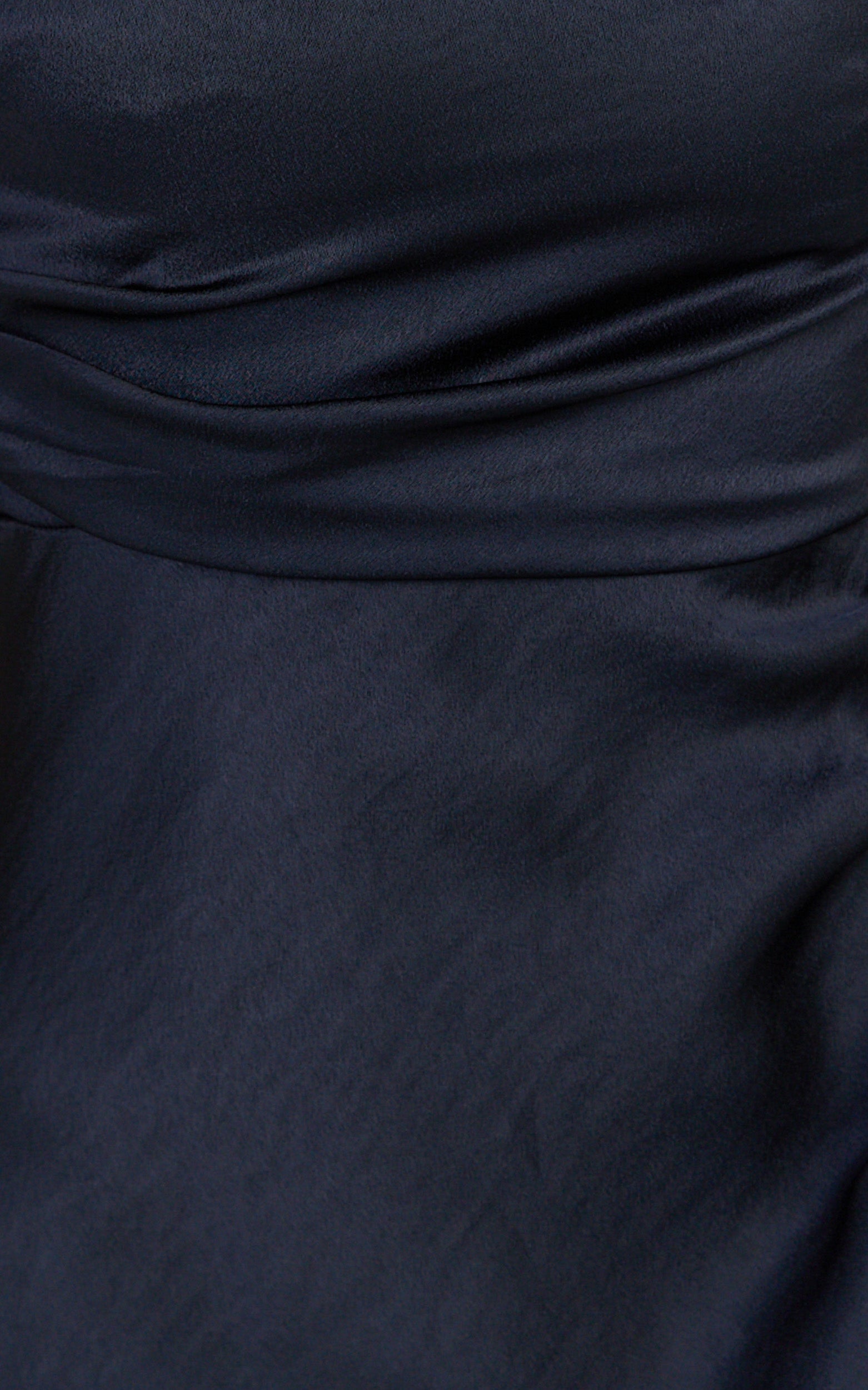 Laurie Maxi Dress - One Shoulder Tie Detail Dress in Navy