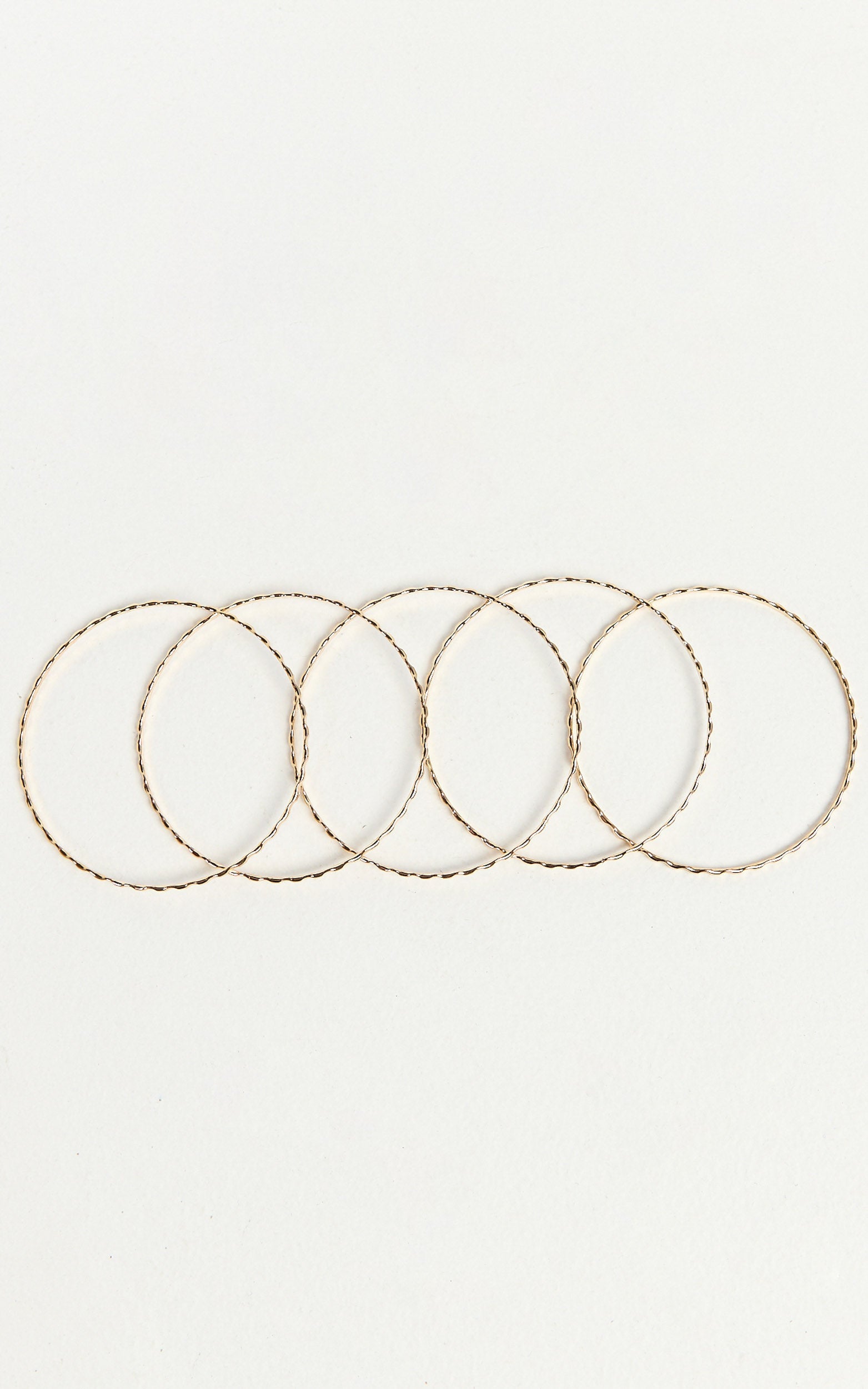 Leanora Bangle - 5 Pack Bangle in Gold