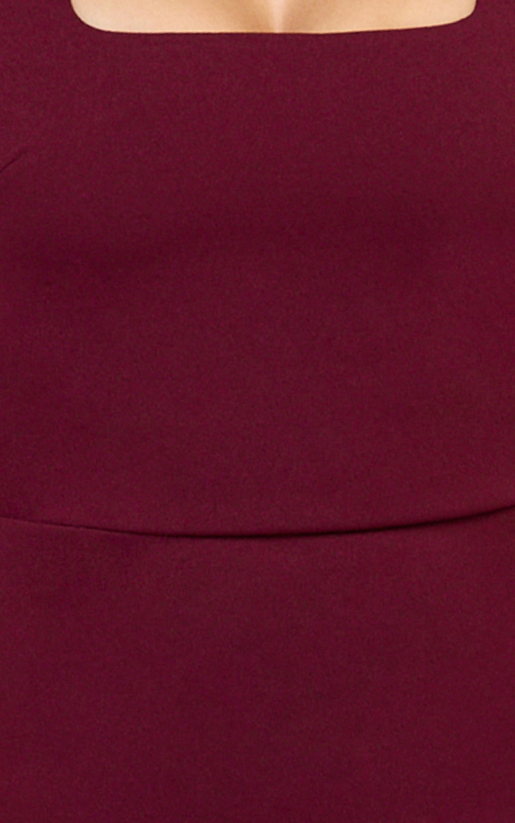 Holly Midi Dress - Halter Neck Column Dress in Wine