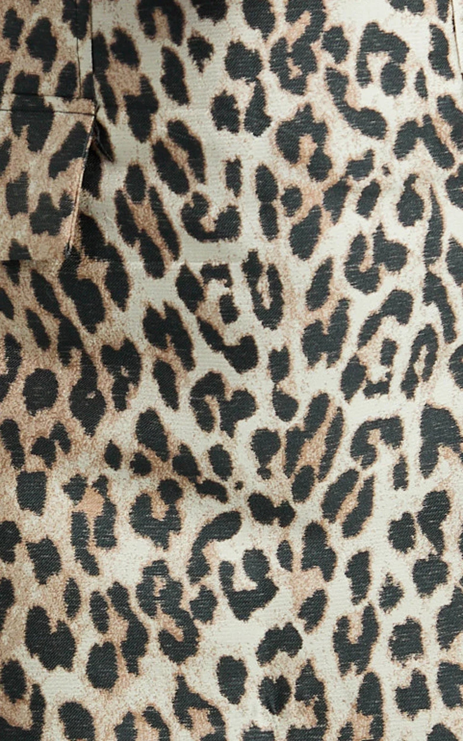 Mariabella Mini Skirt - Leopard High Rise A Line Skirt in Leopard