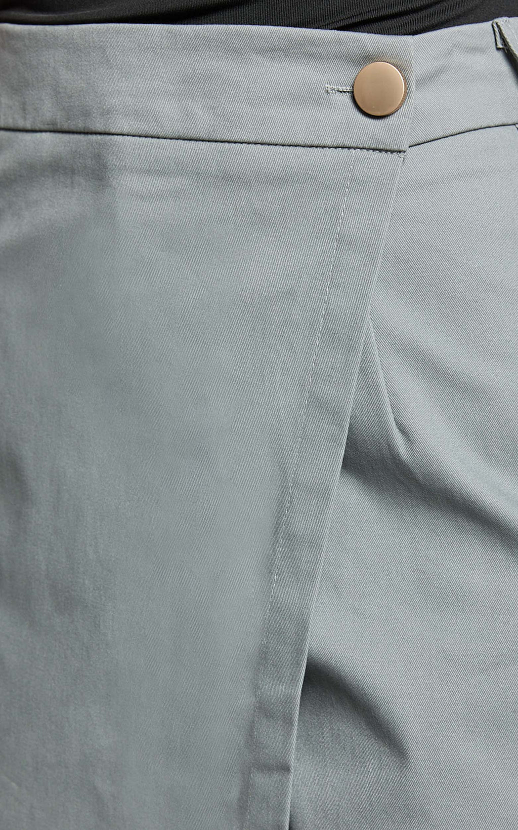 Gerry Skort - Twill Wrap Front Skort in Slate