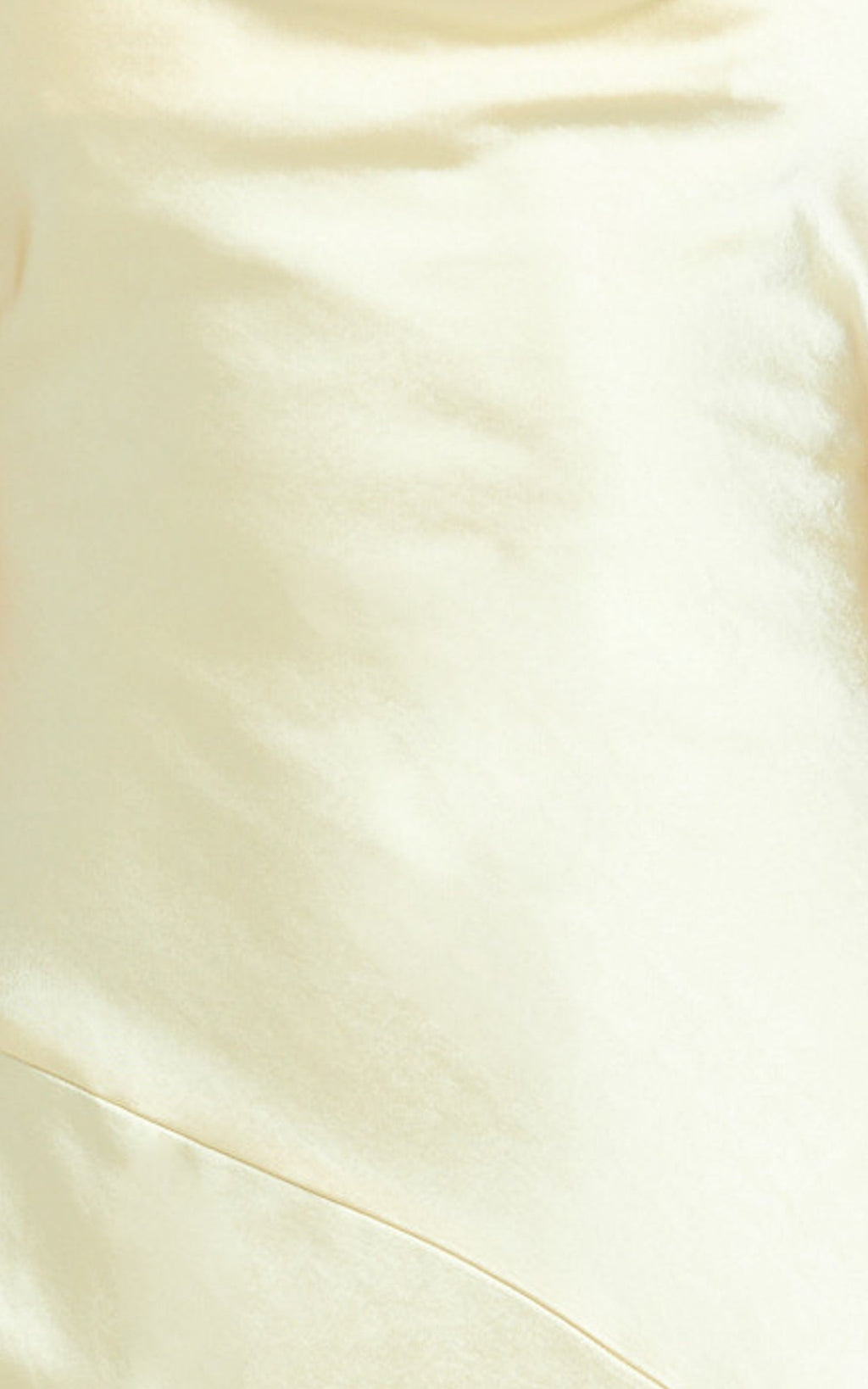 Adilah Maxi Dress - Cowl Neck Satin Dress in Butter Yellow
