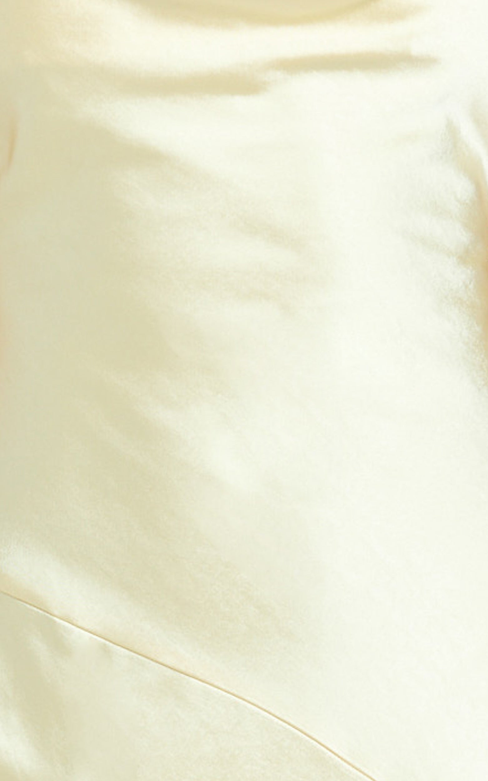 Adilah Maxi Dress - Cowl Neck Satin Dress in Butter Yellow