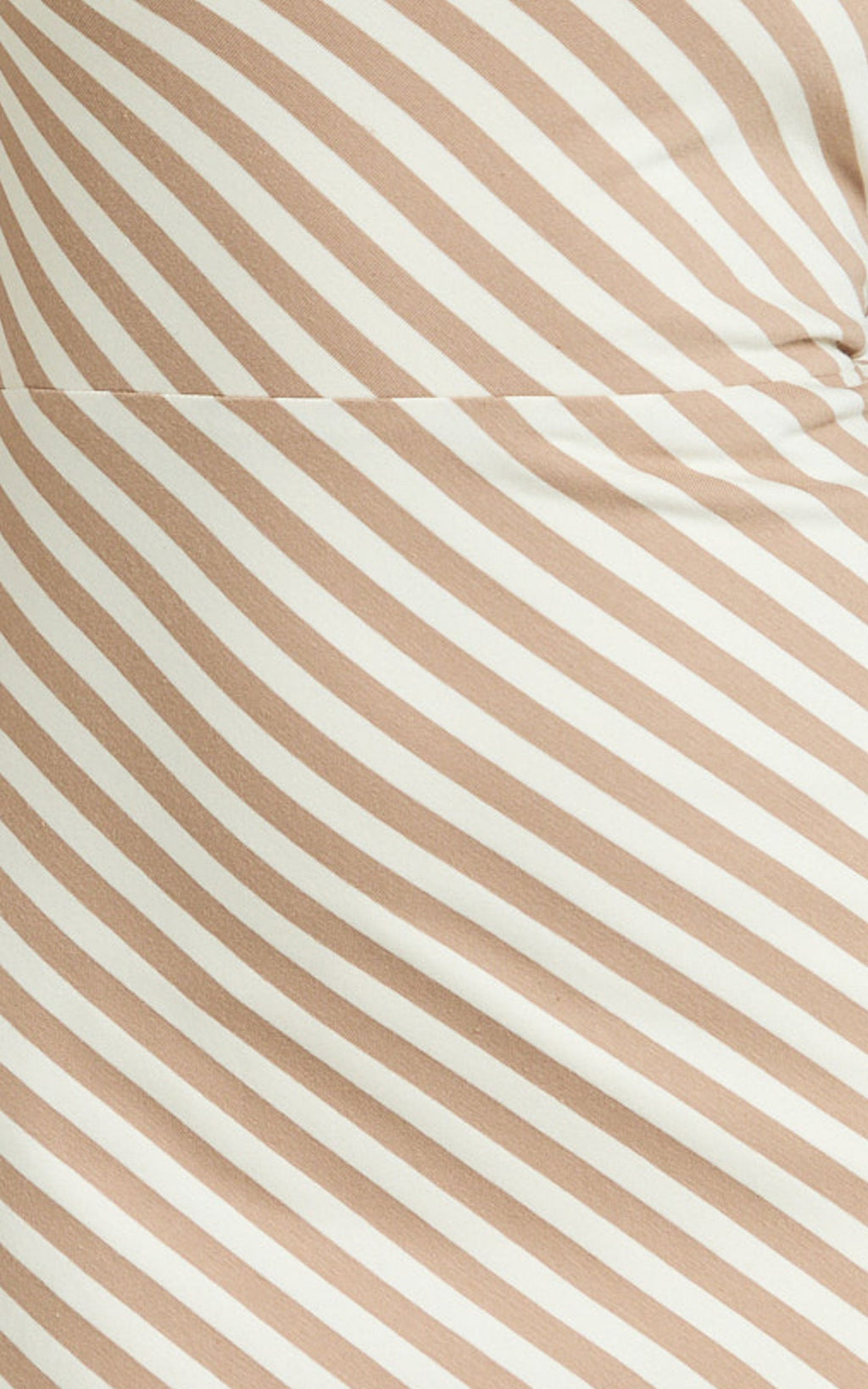 Dora Midi Dress - One Shoulder Dress in Beige