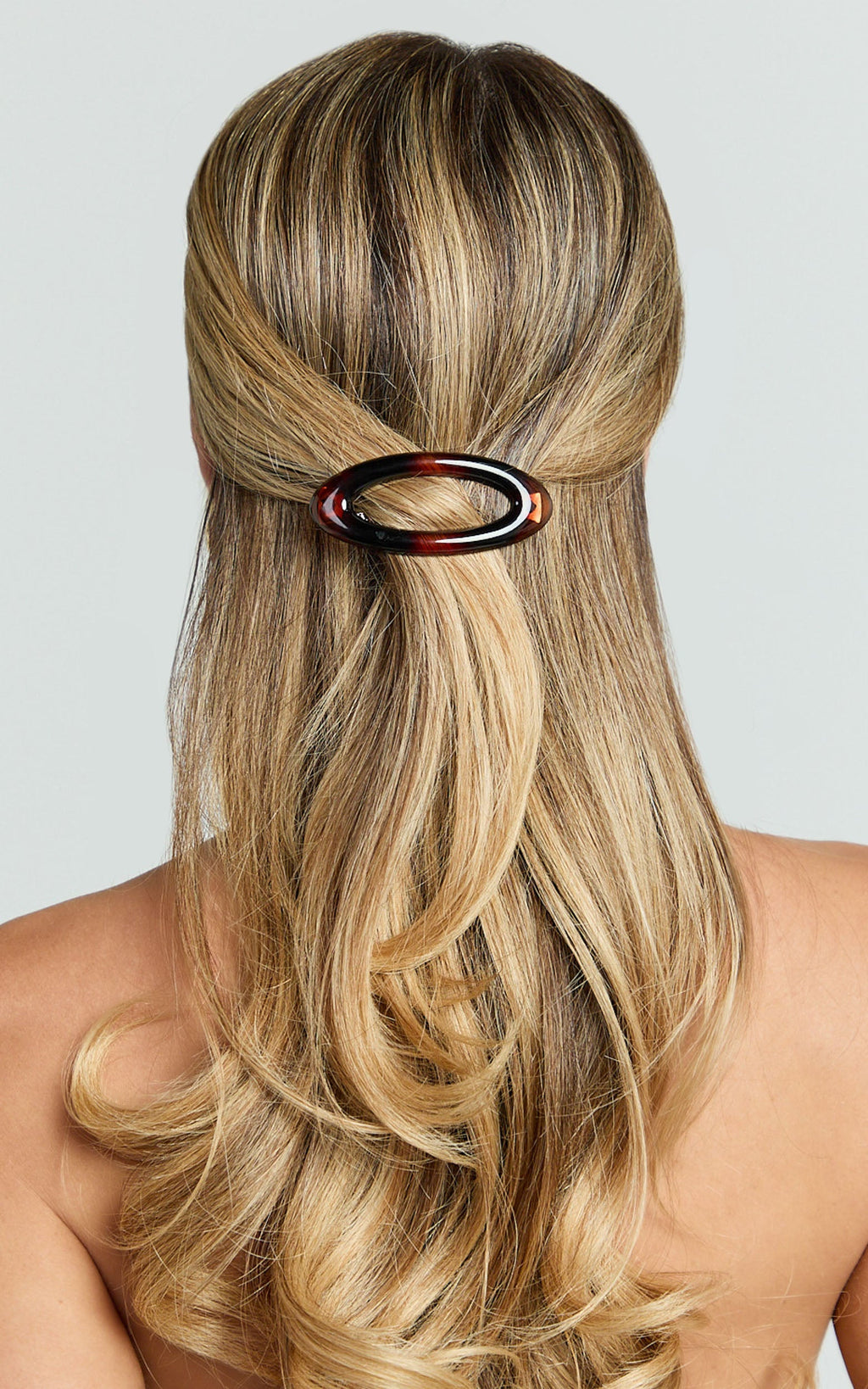 Edeline Hair Clip - Oval Barette Hair Clip in Torte