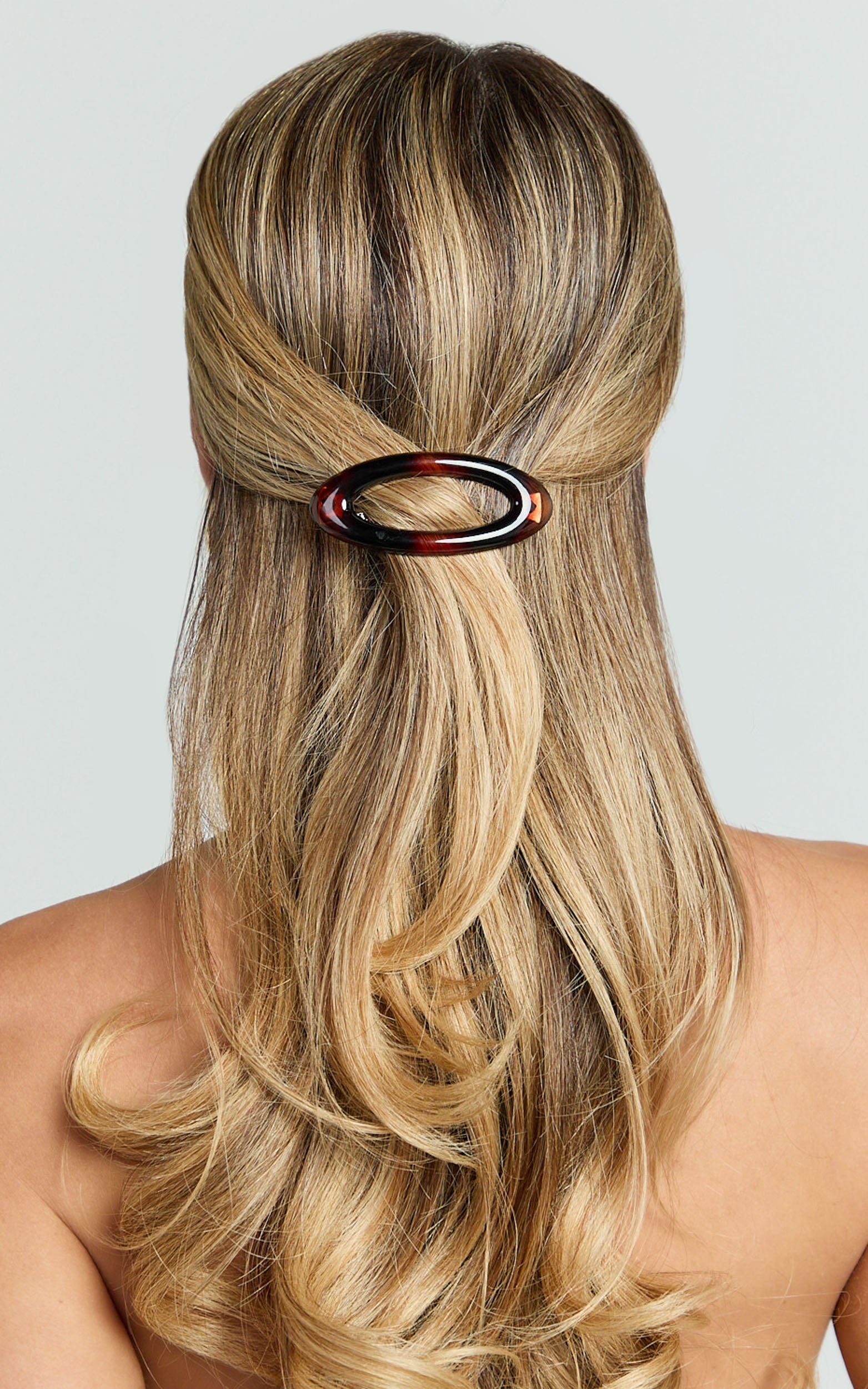 Edeline Hair Clip - Oval Barette Hair Clip in Torte