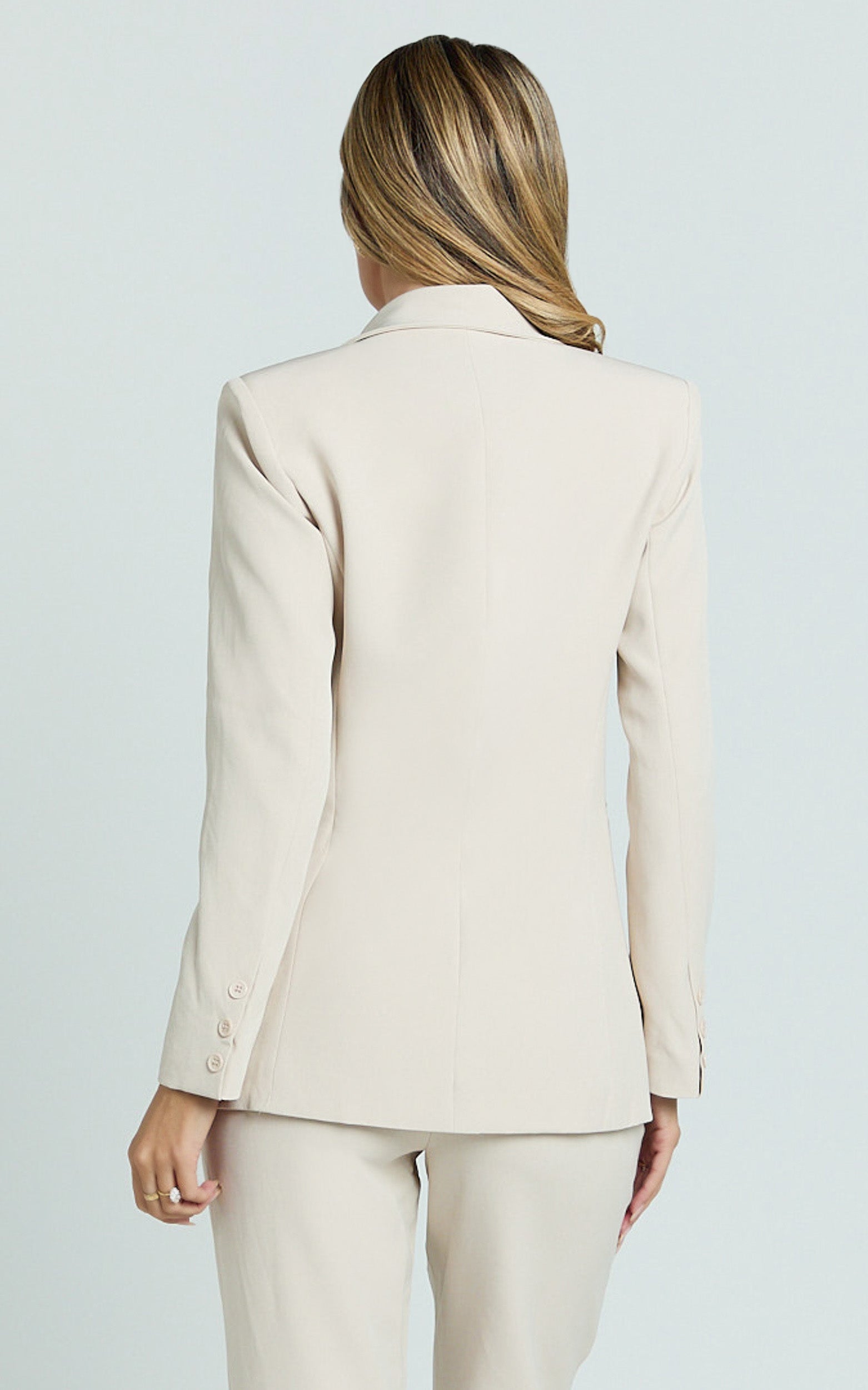 Hermie Blazer - Single Breasted Blazer in Putty
