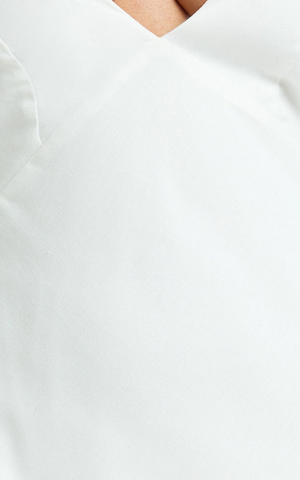 Hinata Maxi Dress - Linen Blend Slip Dress in Off White