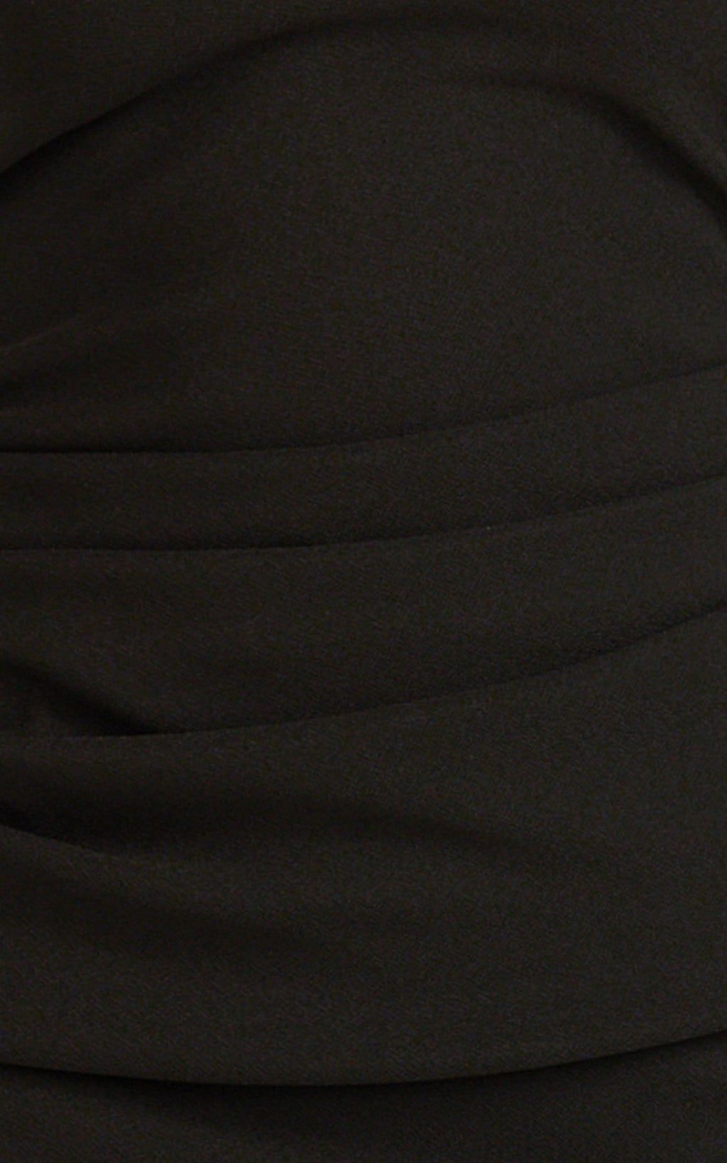 Lani Midi Dress - Scooped Neckline Draped Skirt Halter Dress in Black