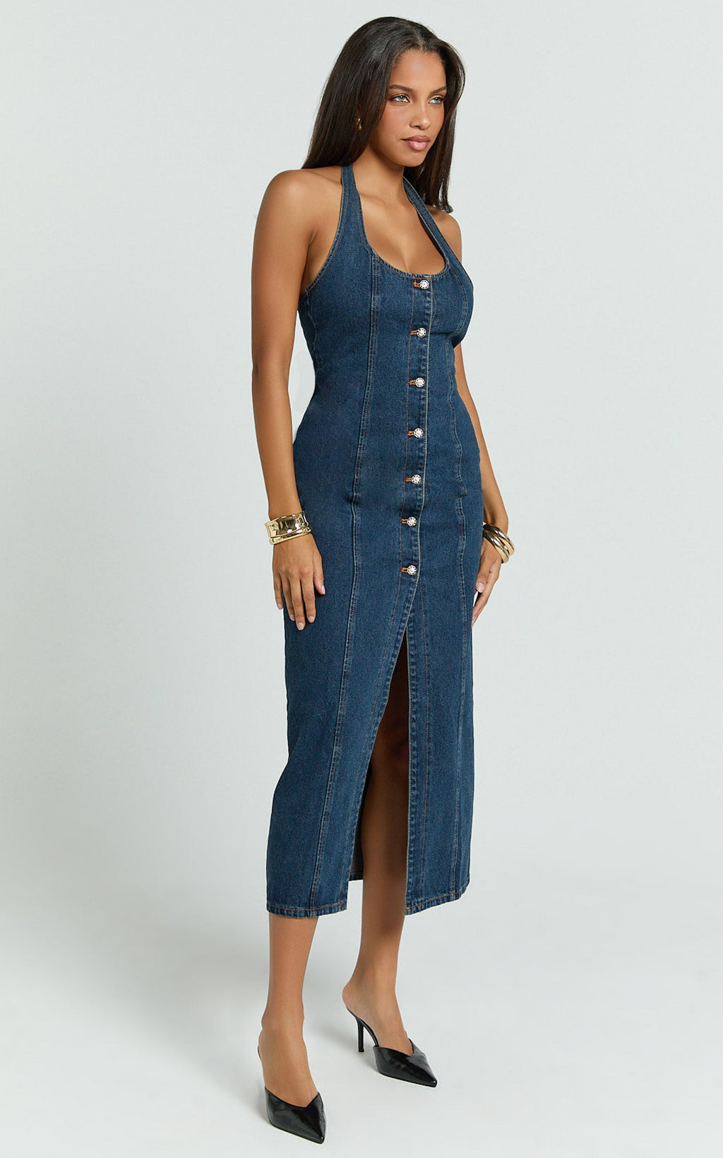 Lioness - Kenny Midi Dress in Indigo