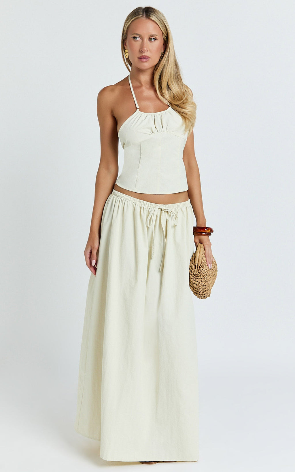 Lioness - Sweet Escape Maxi Skirt in Oyster