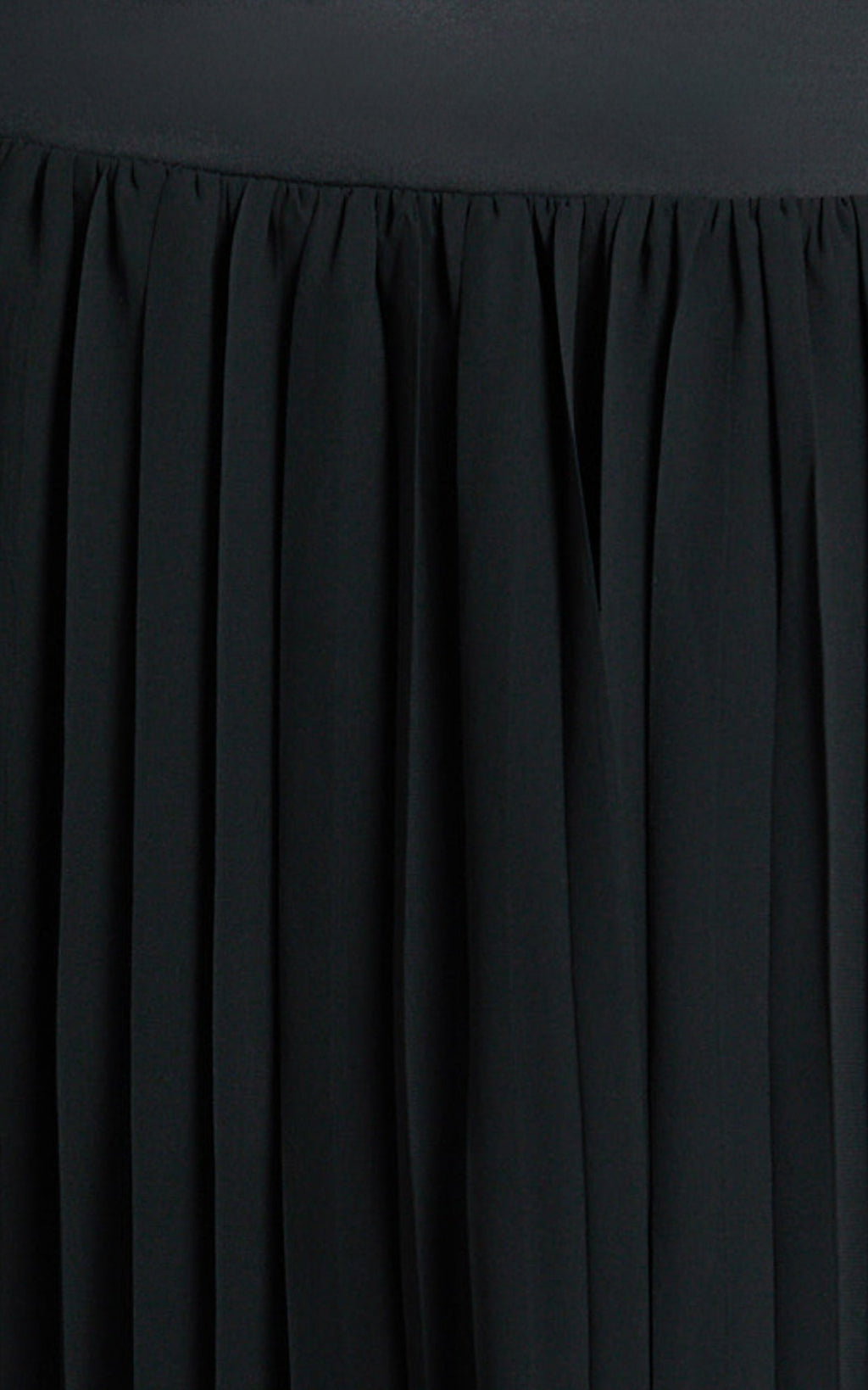 Rowan Two Piece Top and Skirt Set - Square Neck Crop Top and High Waist Pleated Maxi Skirt Set in Black