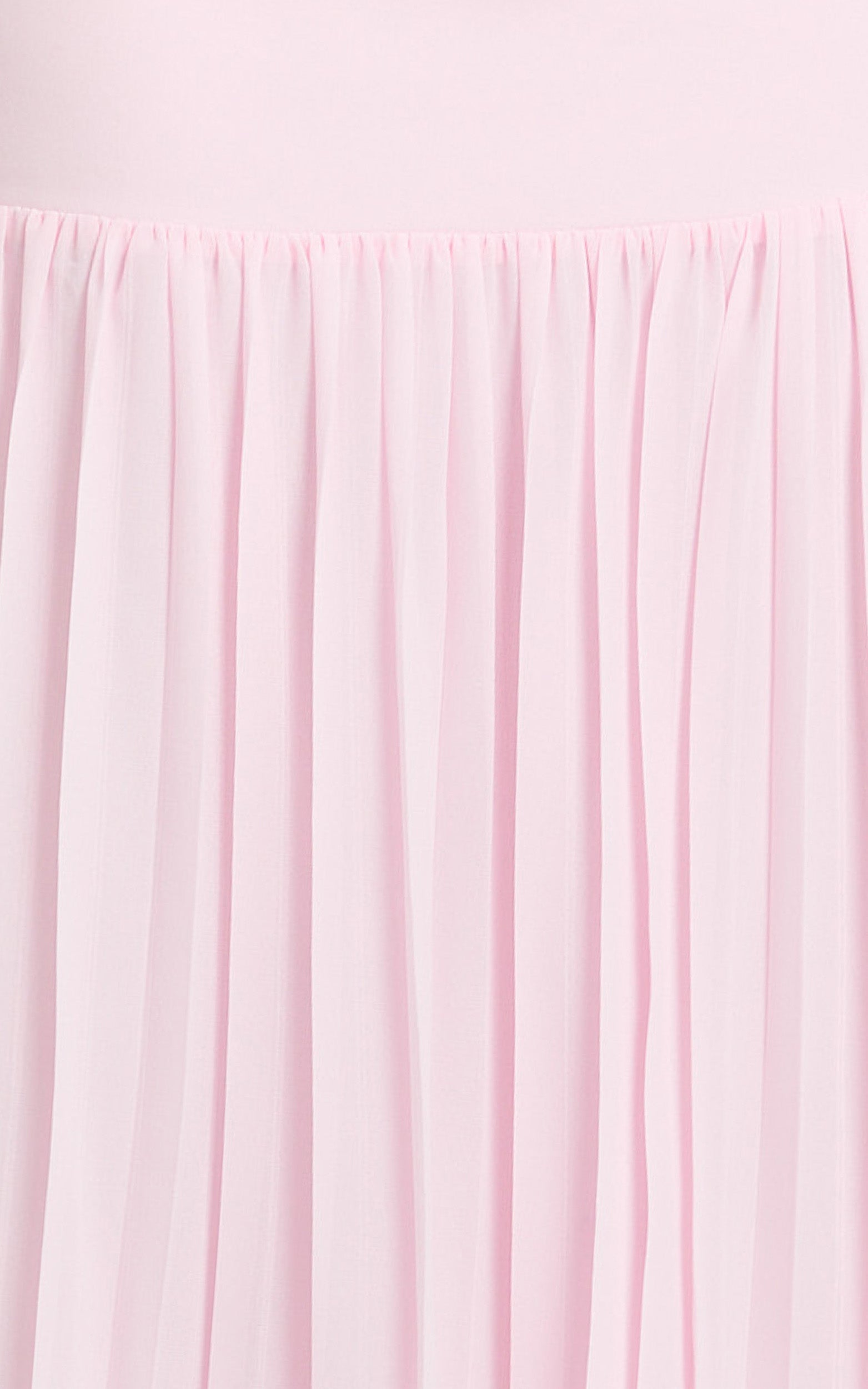 Rowan Two Piece Top and Skirt Set - Square Neck Crop Top and High Waist Pleated Maxi Skirt Set in Pink