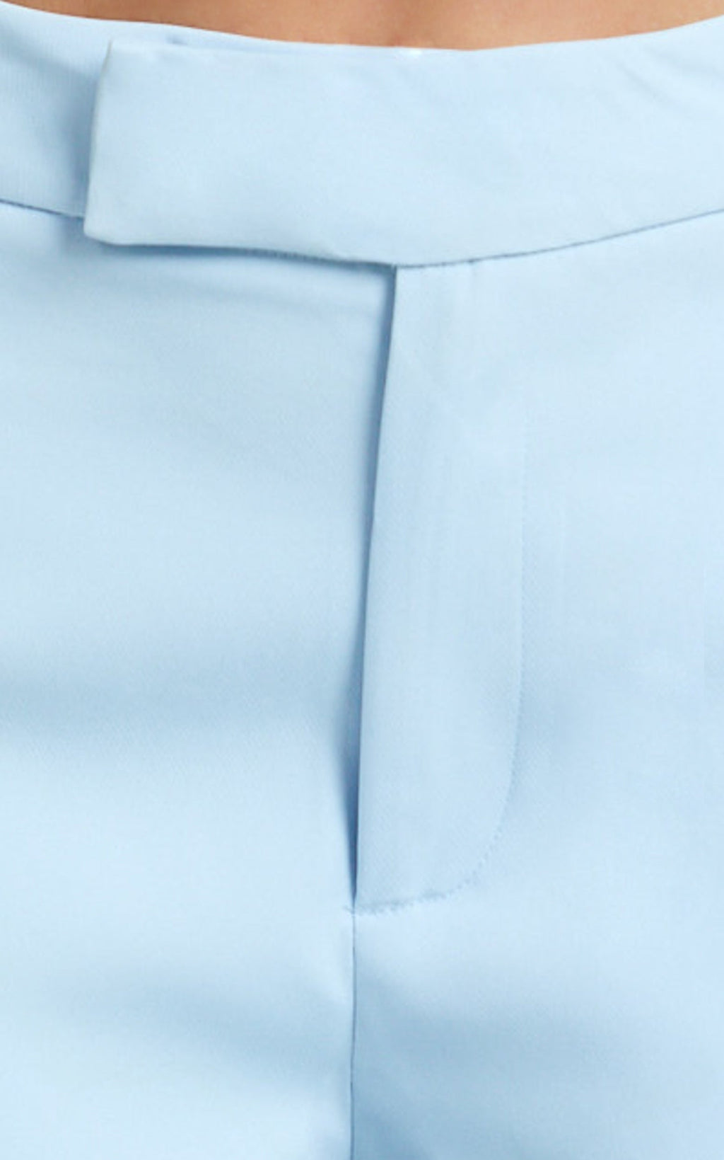Selena Pants - High Waisted Wide Leg Tailored Pants in Baby Blue