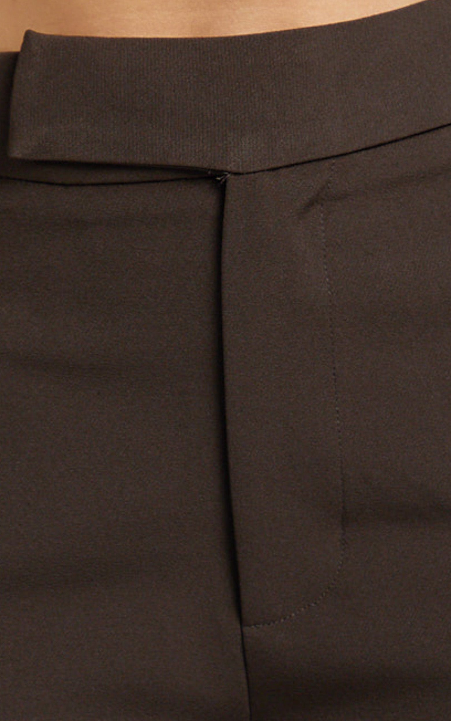 Selena Pants - High Waisted Wide Leg Tailored Pants in Brown