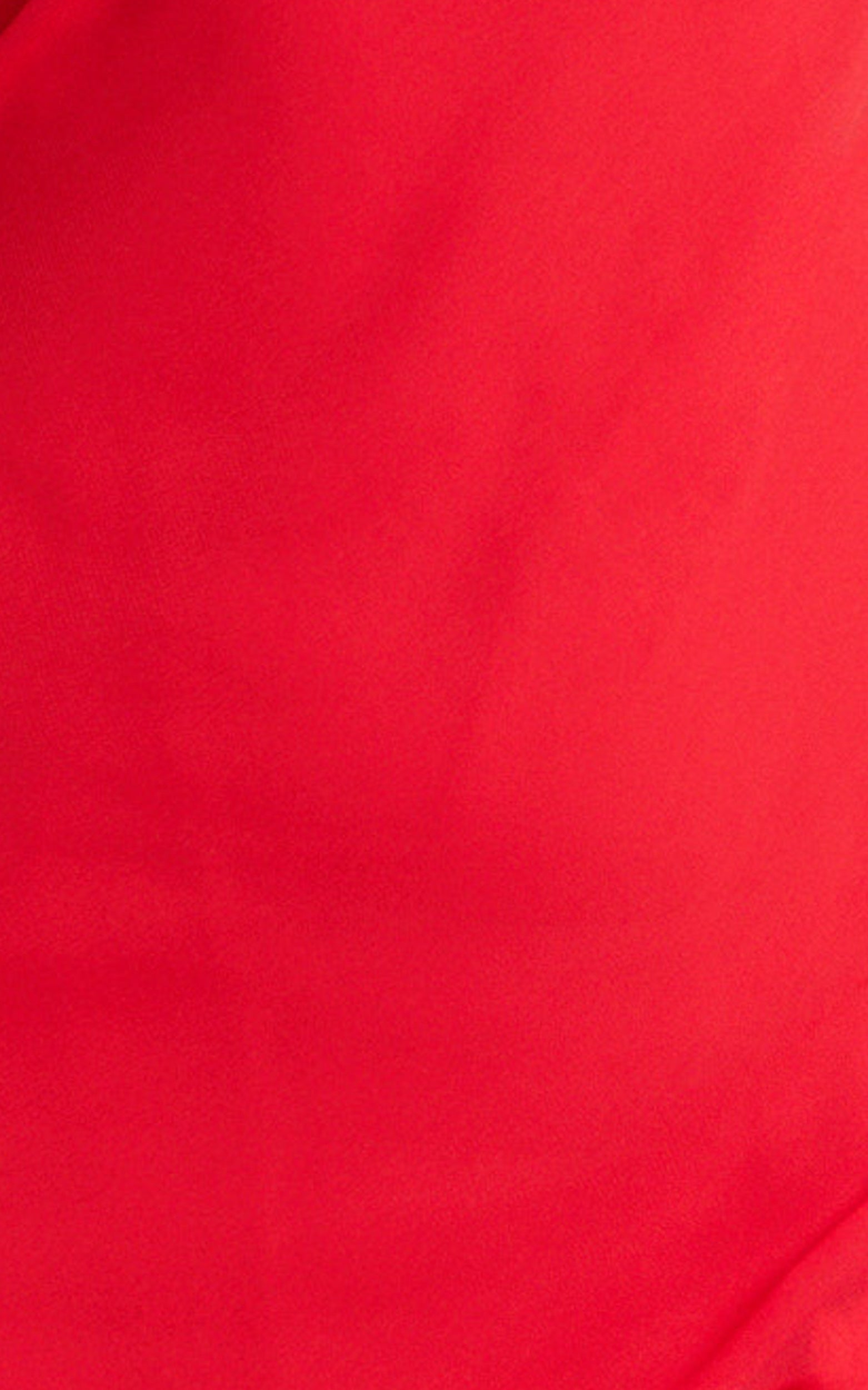 Sonya Maxi Dress - Cowl Neck Asymmetric Fit And Flare Dress in Red