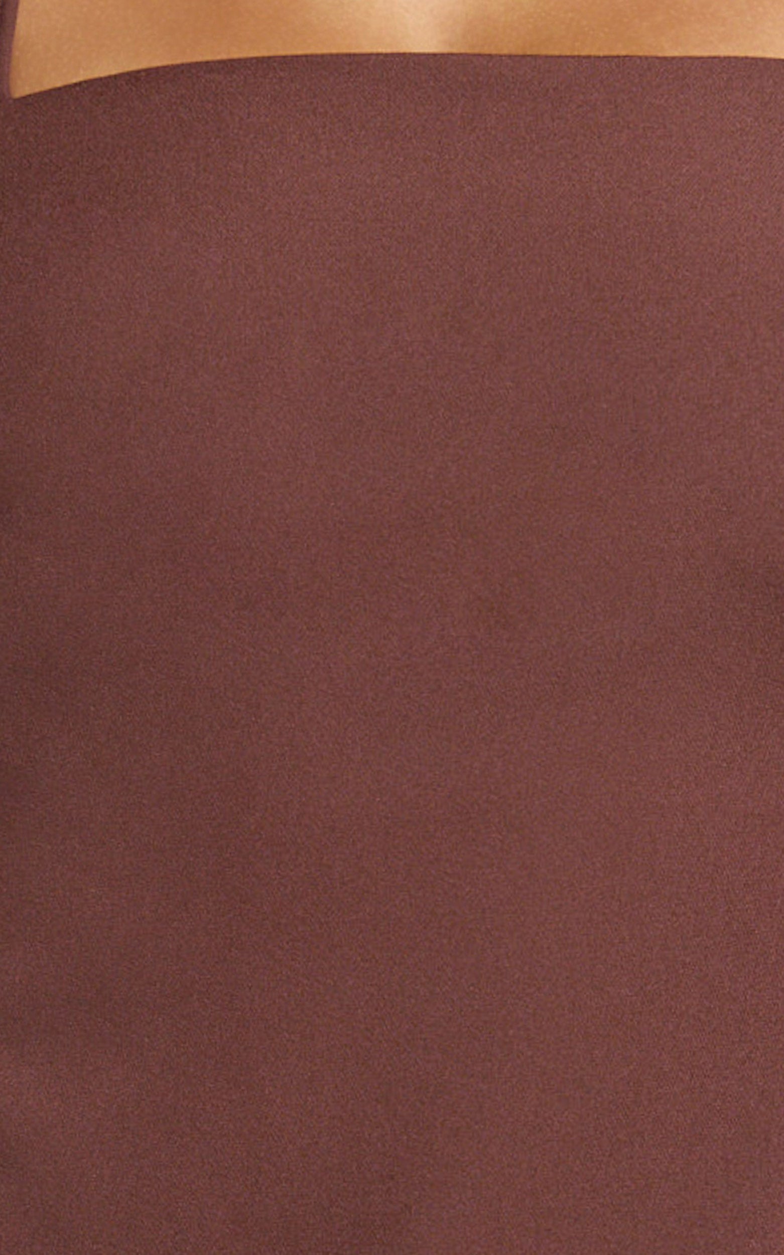 Tessa Top - Square Neck Backless Apron Top in Brown