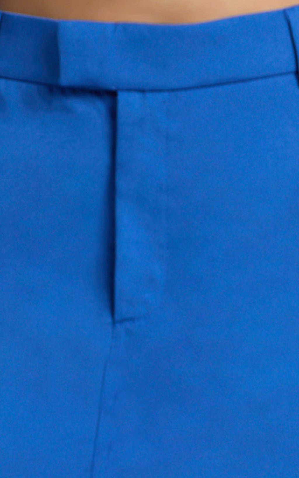 Ursula Mini Skirt - Structured Tailored Skirt in Cobalt